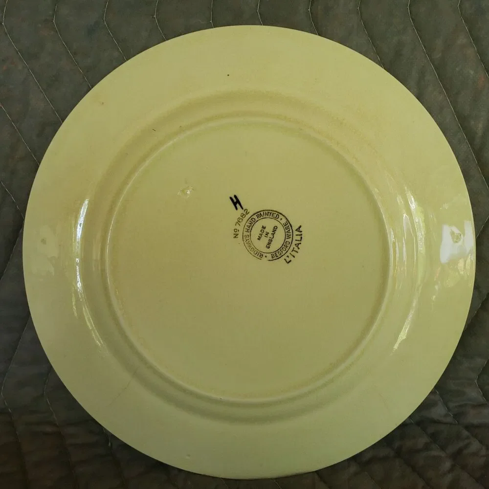 Vintage Ridgways Bedford Ware L'Italia Saucer ONLY Hand Painted English 7682